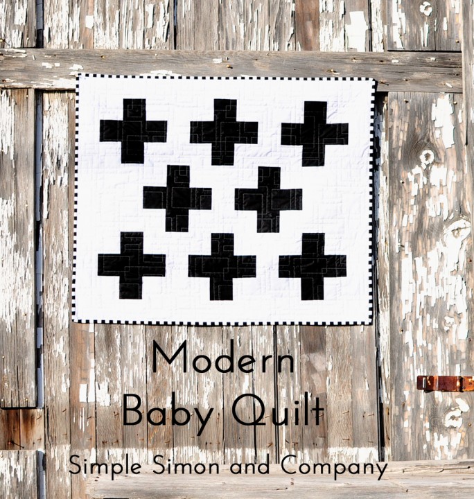 modern baby quilt