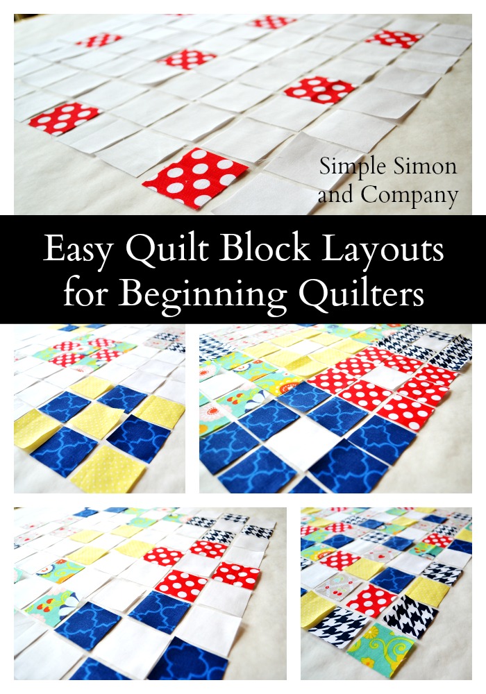 Easy Quilt Layouts for Beginning Quilters Simple Simon and Company