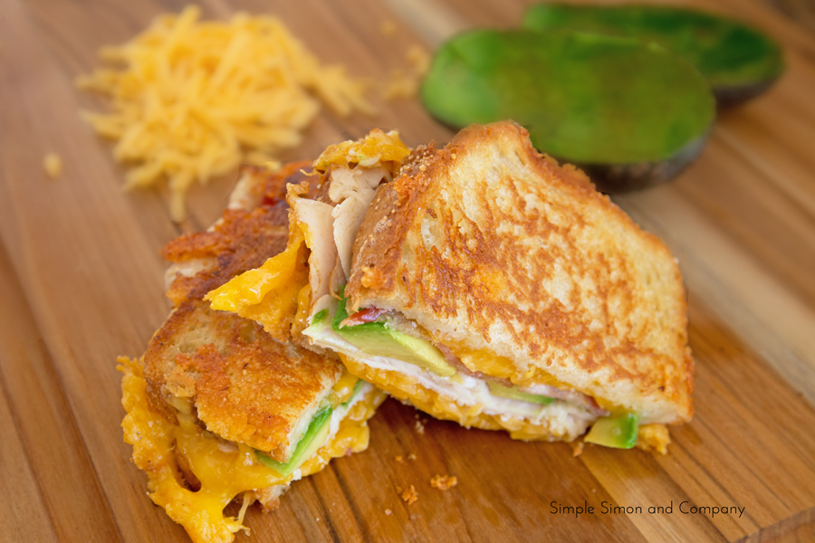 Turkey, Bacon Avocado Grilled Cheese