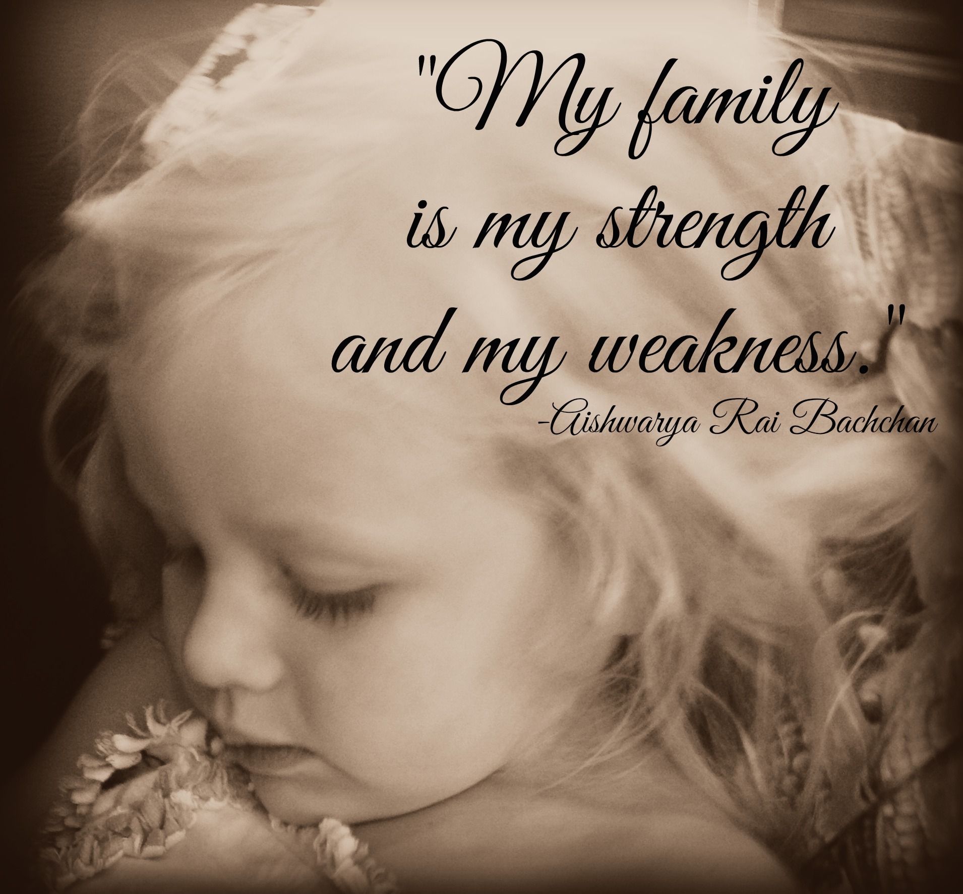 My family is my strength quote