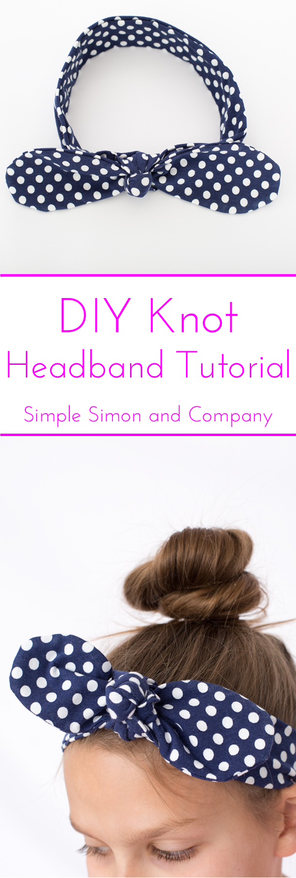 DIY Knot Headband Tutorial Simple Simon and Company