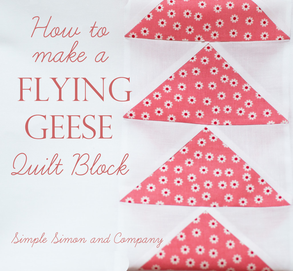 Flying Geese Quilt Block Instructions