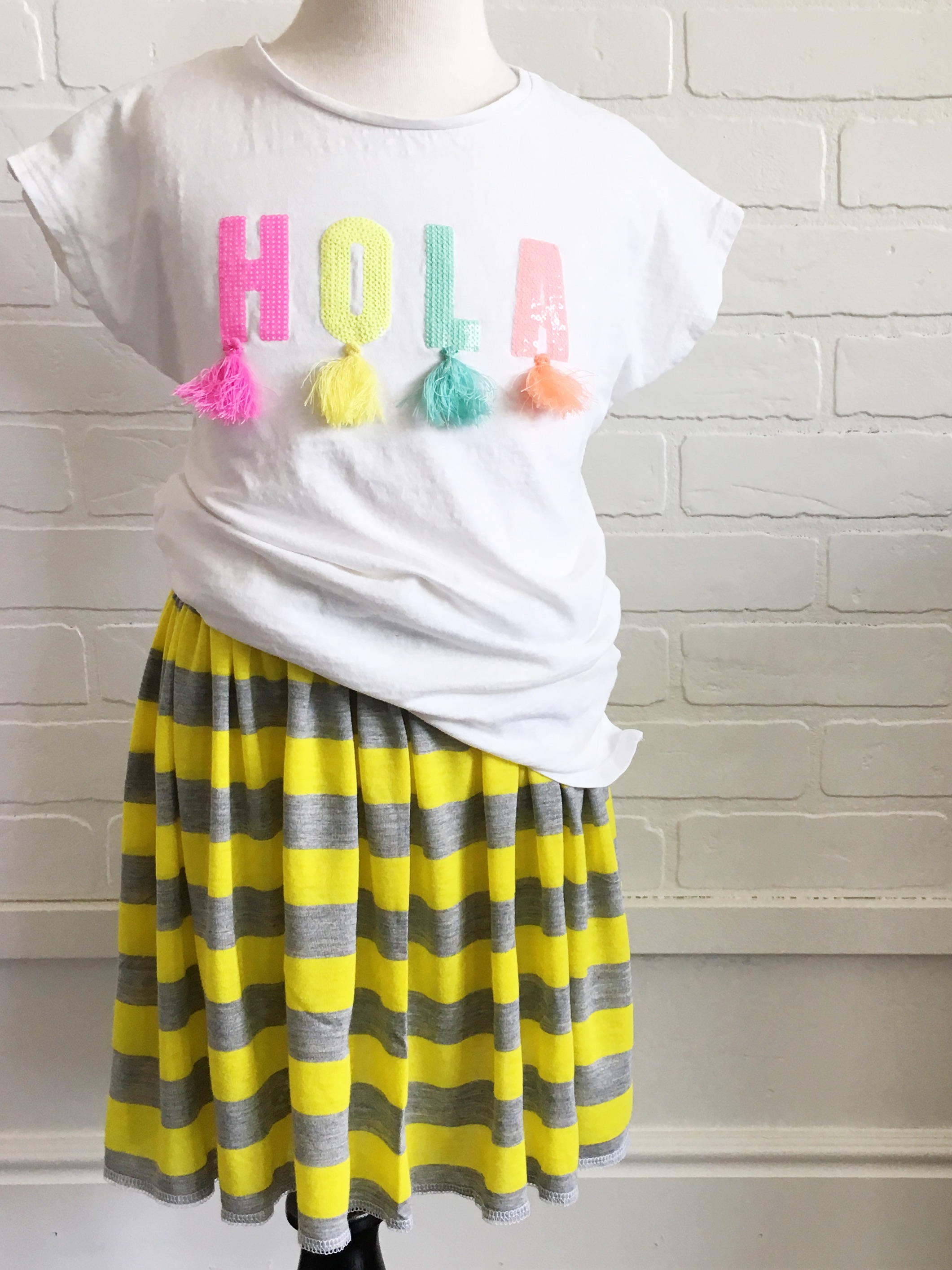 How To Make a Knit Elastic Waistband Skirt (A Simple Tutorial) Simple