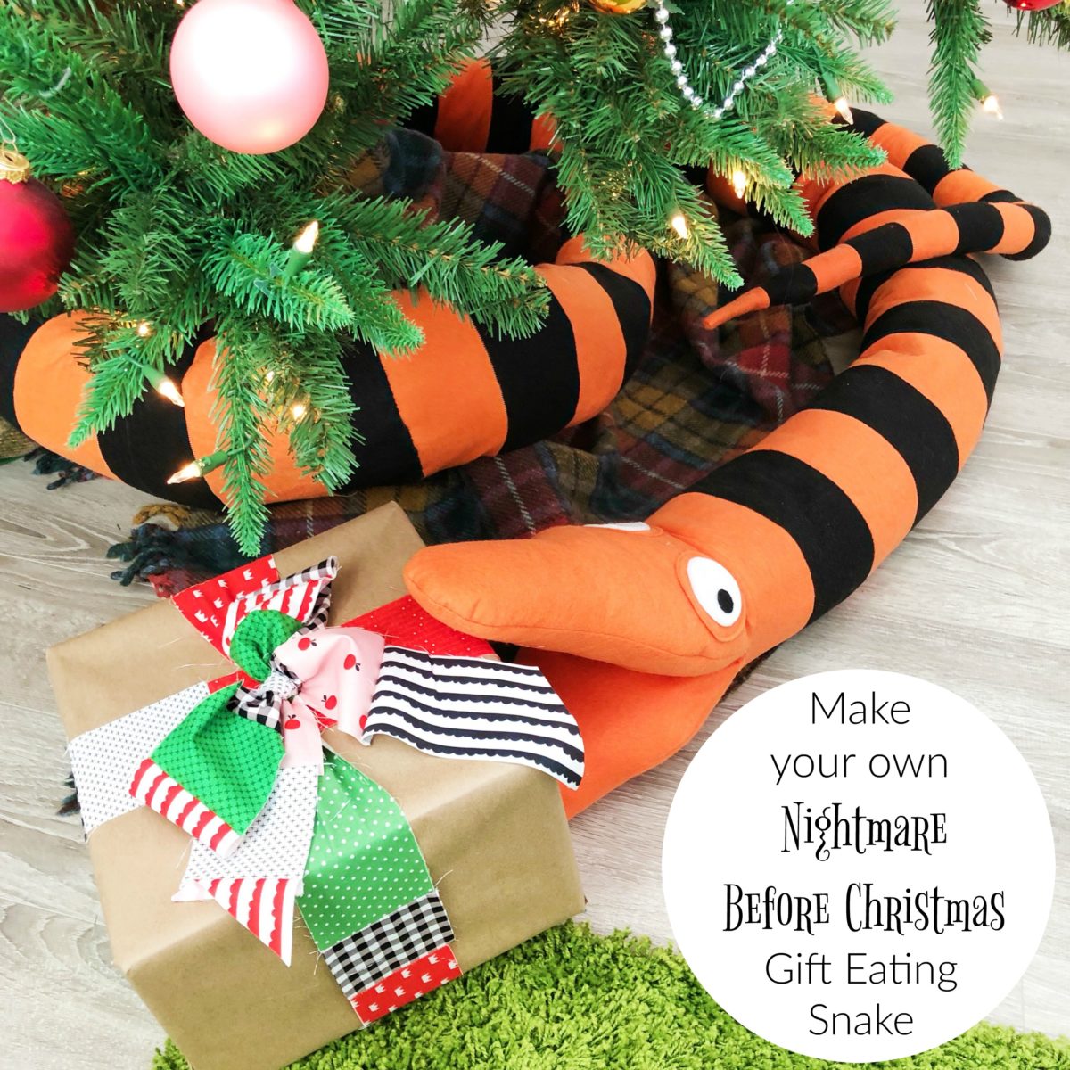 nightmare before christmas snake plush