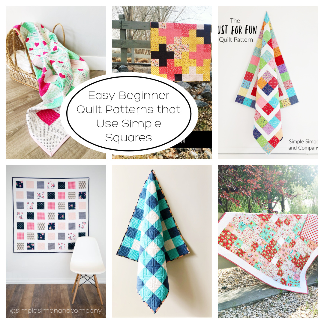 Easy Beginner Quilt Patterns that Use Simple Squares - Simple Simon and ...